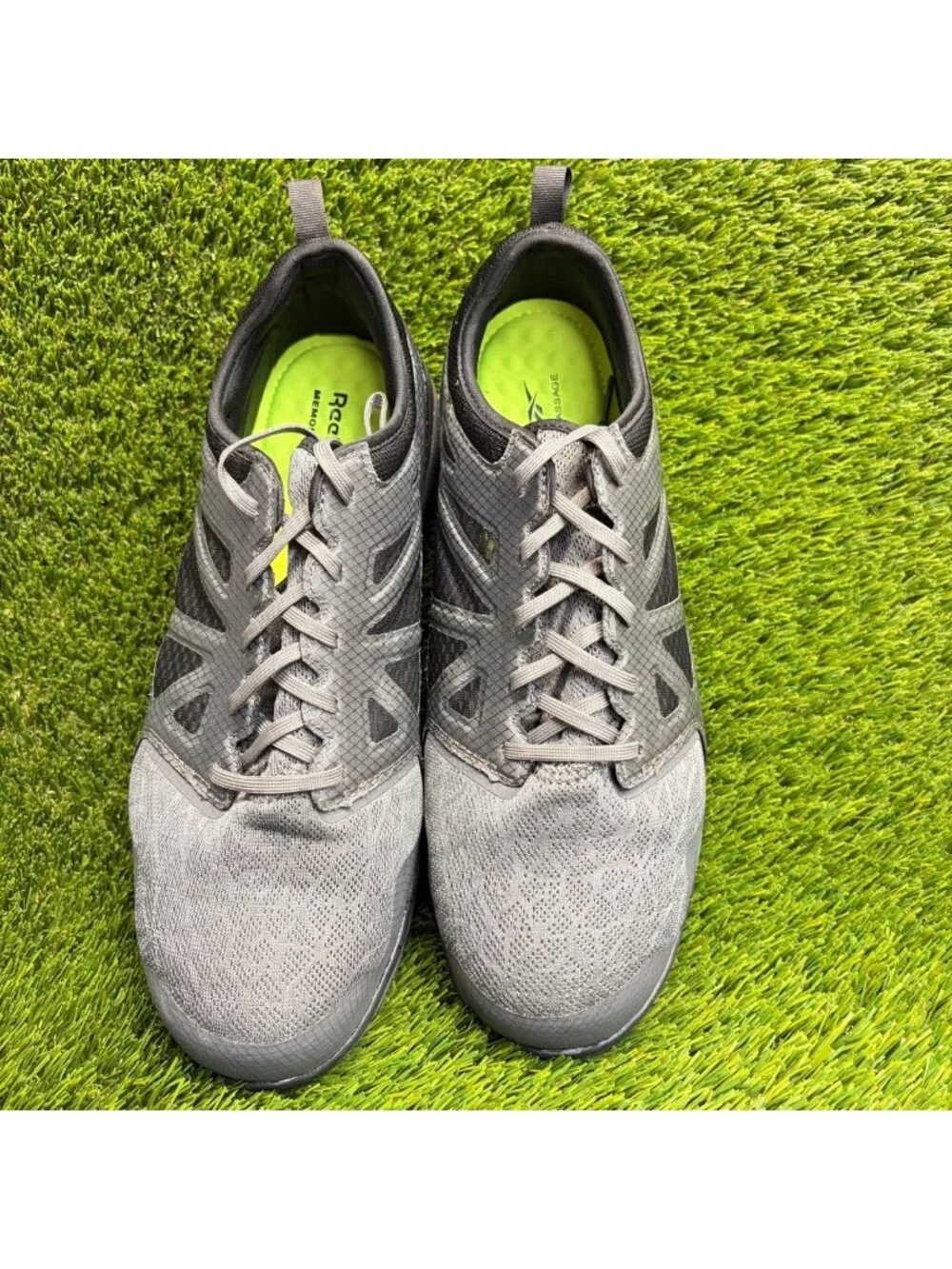 Reebok ZPrint Mens Size 13E Gray Black Athletic Steel Toe Safety Work Shoes
